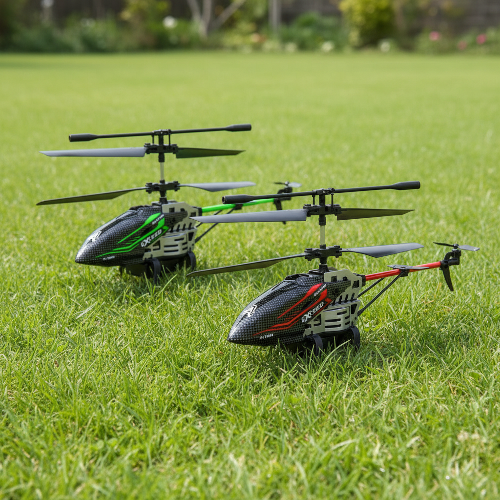 Rc Helicopter Large - Alloy ABS 7 LED Colors RC