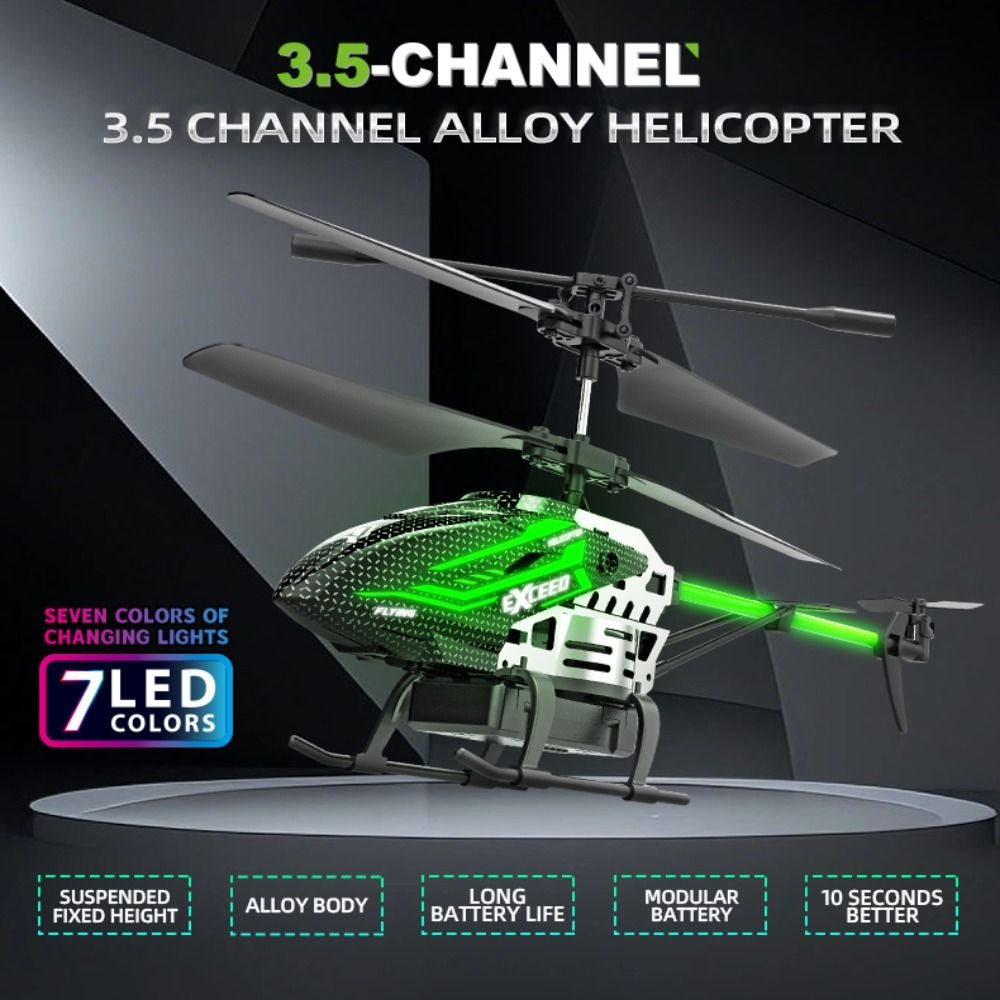 Alloy ABS 7 LED Colors RC Heli - مراجعة Rc Helicopter Large وسعره