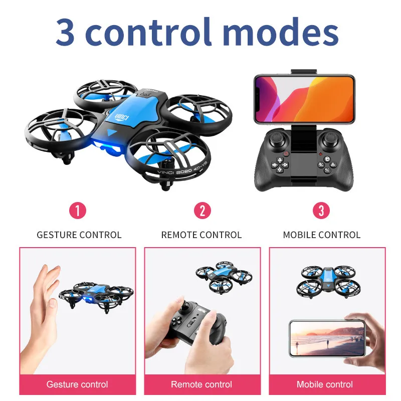 V8 New Mini Drone 4K Professio - مراجعة Rc Helicopter Mini وسعره