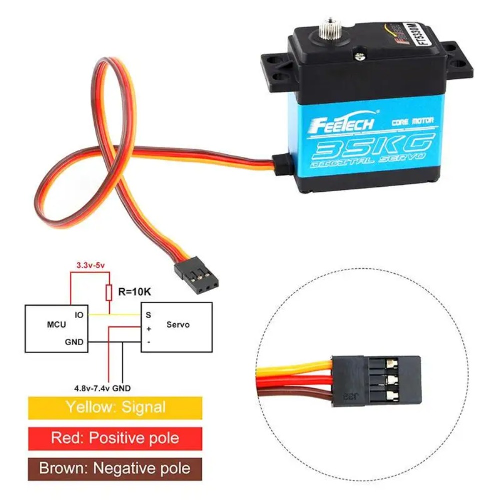 FEETECH FT5330M 35KG Digital S - مراجعة Rc Helicopter Servo وسعره