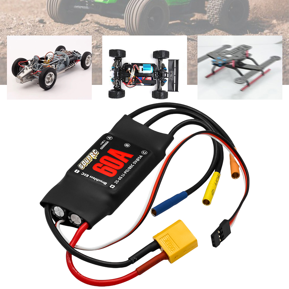 60A Brushless ESC 2-6S Electri - مراجعة Rc Helicopter Electric وسعره