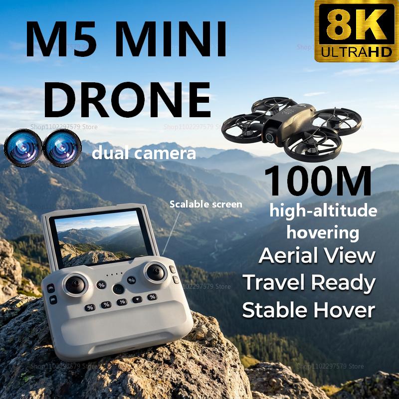 2026 New M5 Mini Drone 8K HD C - مراجعة Rc Helicopter Gyro وسعره