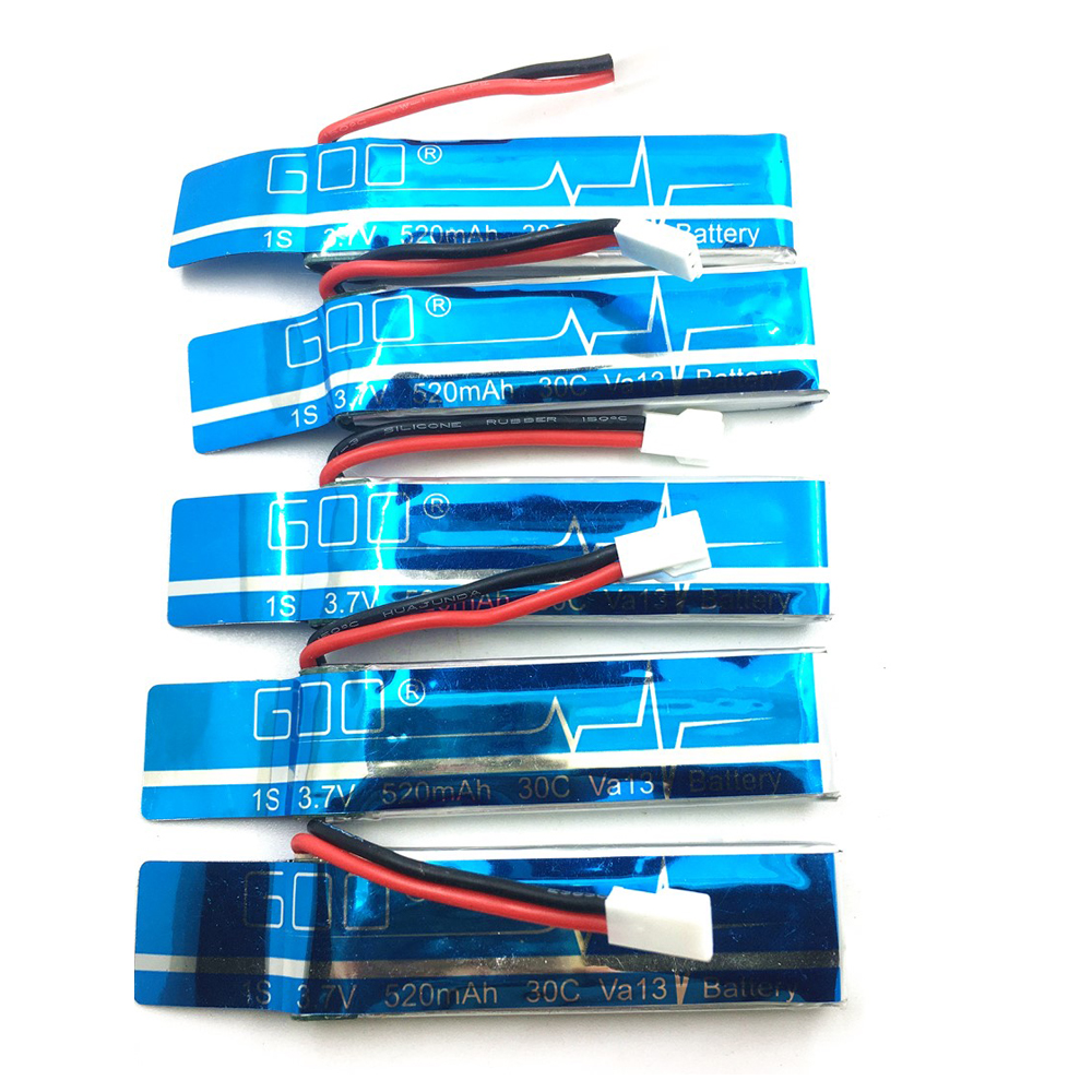 5PCS 3.7V 520mAh 30C Upgraded  - مراجعة Rc Helicopter Coaxial وسعره