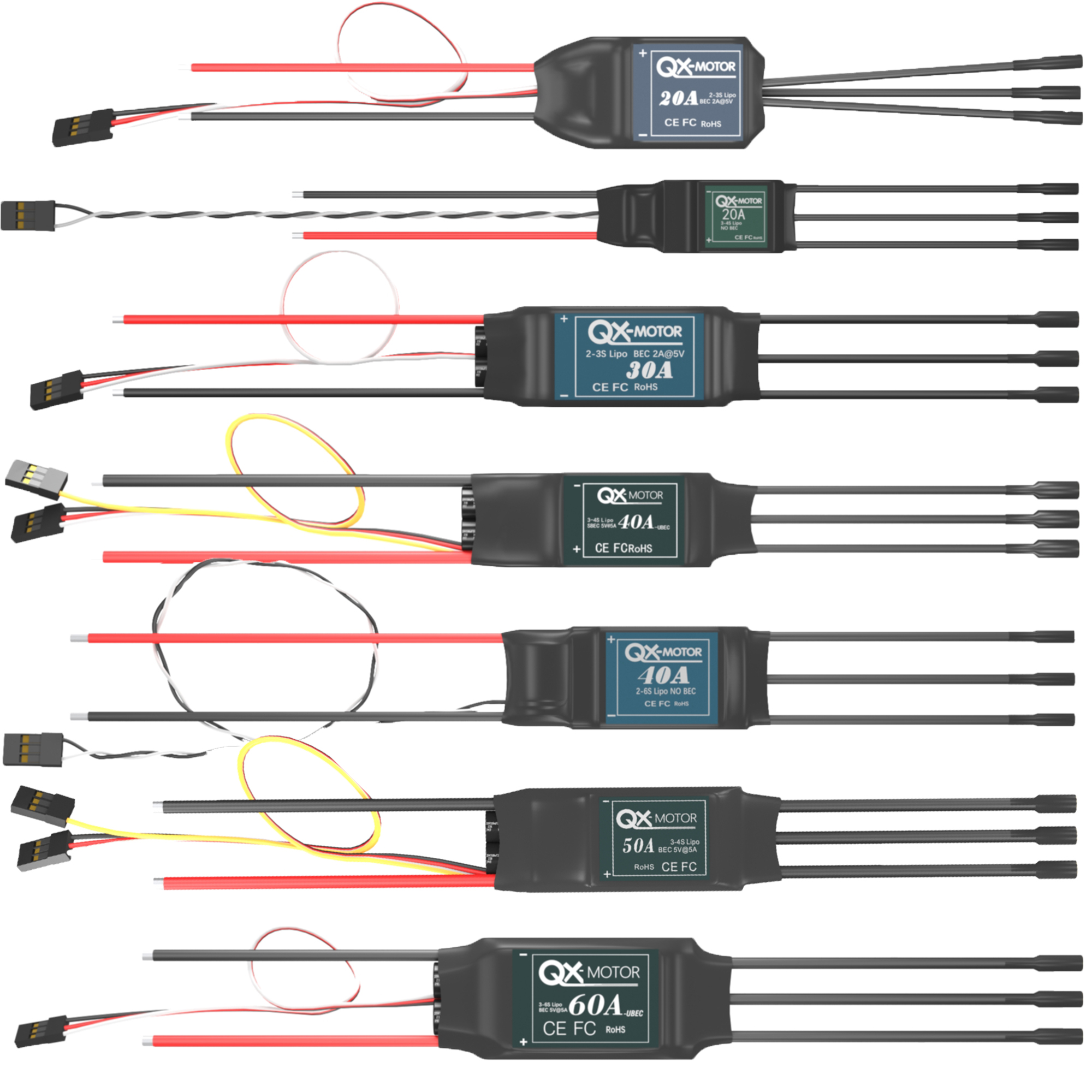 QX-MOTOR Brushless ESC series  - مراجعة Rc Helicopter Battery وسعره