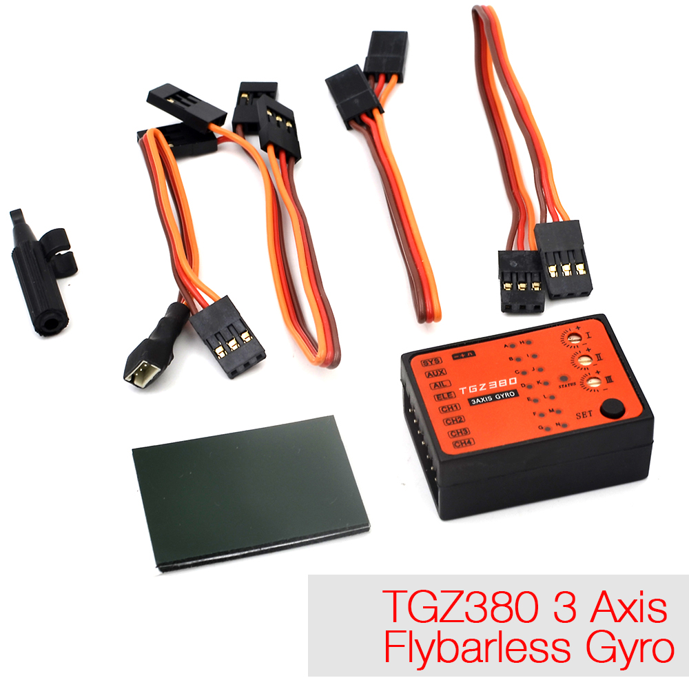 TGZ380 3 Axis Flybarless Gyro  - مراجعة Rc Helicopter Gyro وسعره