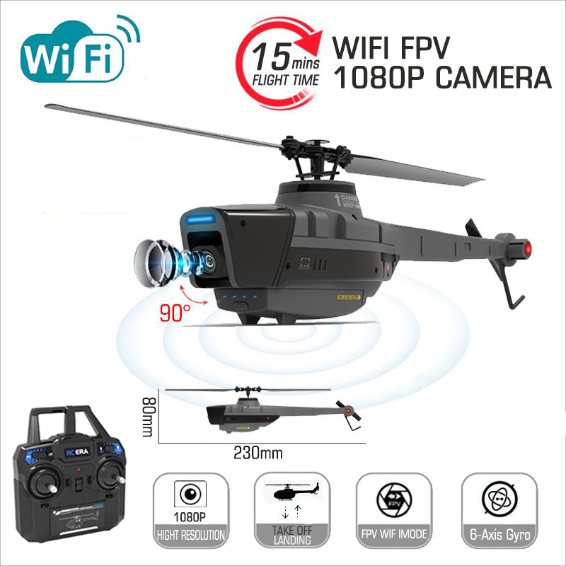 C128 2.4G RC Helicopter 4 Prop - مراجعة Rc Helicopter Gyro وسعره
