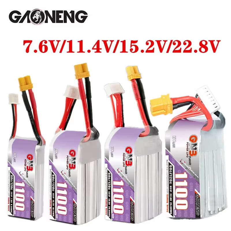 GNB 1100mAh 2S 3S 4S 6S 60C/12 - مراجعة Rc Helicopter Battery وسعره
