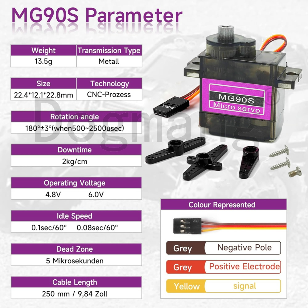 MG90S Servo 1/2/4/10/20/50 Pcs - مراجعة Rc Helicopter Mini وسعره