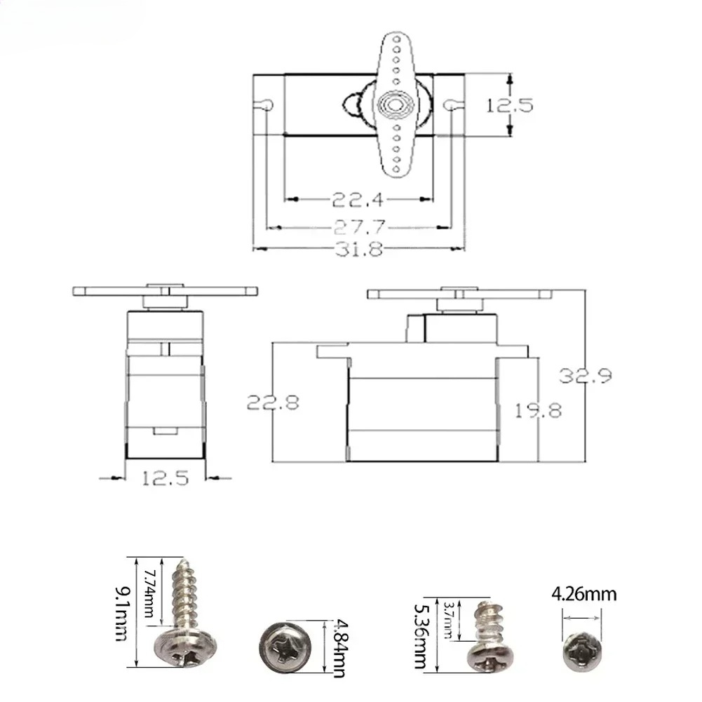 4PCS 9g SG92R Micro Servo Plas - مراجعة Rc Helicopter Mini وسعره