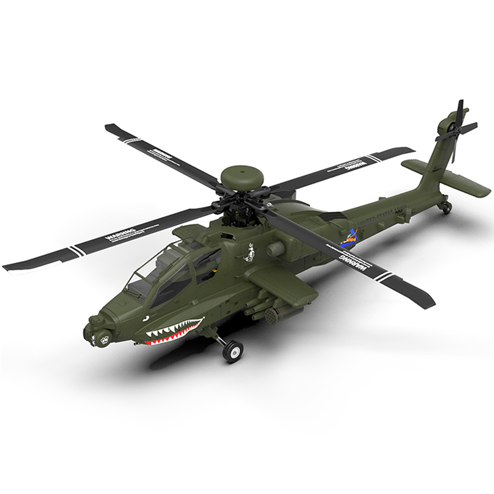 YXZNRC F11 AH-64D Apache RC He - مراجعة Rc Helicopter Gyro وسعره